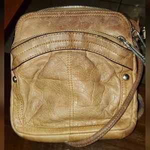 Small Leather Satchel Side Bag Cross Body